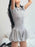 Short Sleeve Bubble Hem Mini Dress - Byyde