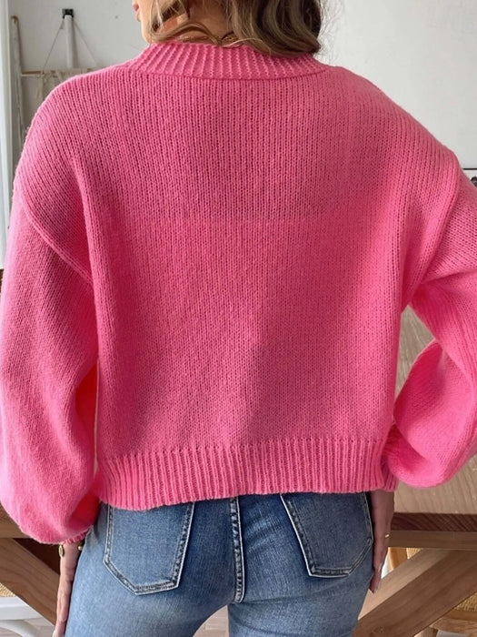 Open Front Drop Shoulder Cardigan - Byyde