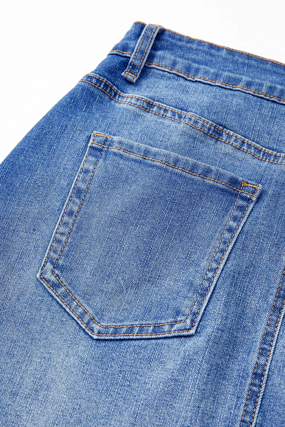 Wrapped Crossed Waist Denim Mini Skirt - Byyde