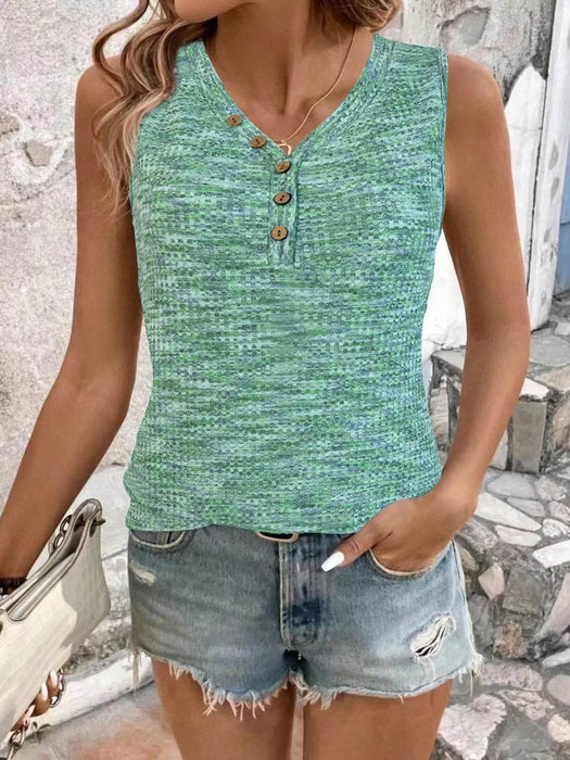 Full Size V-Neck Tank Plus Size - Byyde