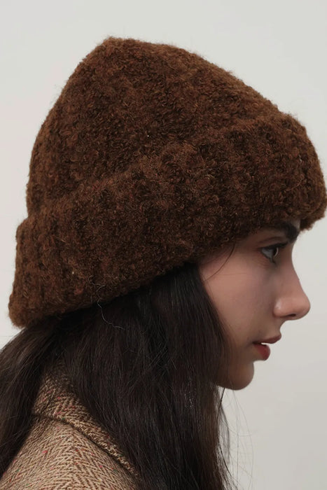 Solid Color Thermal Knit Hat - Byyde