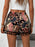 Paisley Print Tassel Hem Shorts - Byyde