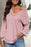 Texture V-Neck Long Sleeve Sweatshirt - Byyde