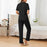 Button Down Long Sleeve Top and Pants Lounge Set - Byyde