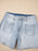 Wash High Rise Denim Shorts - Byyde