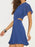 Cut-Out Flutter Sleeve Mini Dress - Byyde
