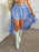 Devine High-Low Ruched Layered Skirt - Byyde