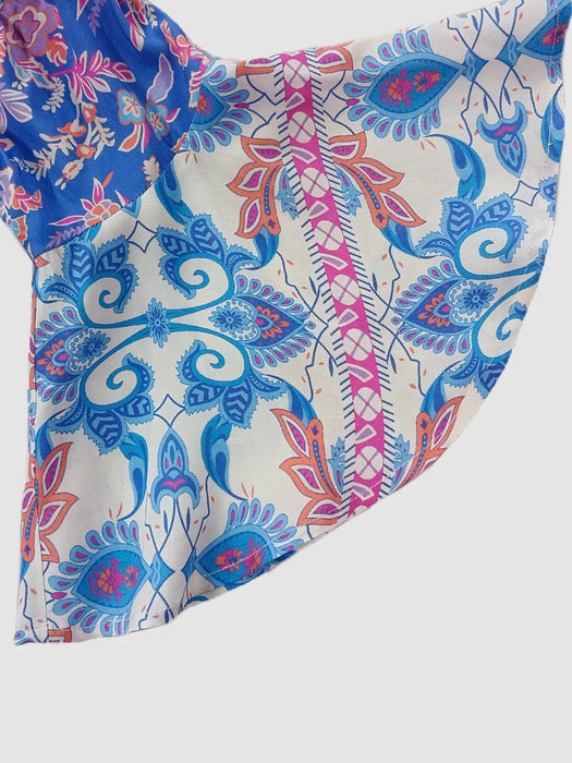 Smocked Off-Shoulder Printed Top and Skirt Set - Byyde