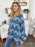 Double Take Full Size Printed Balloon Sleeve Blouse - Byyde