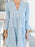 Striped Tiered Flounce Sleeve Shirt Dress - Byyde