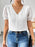 Swiss Dot Short Sleeve Blouse - Byyde