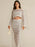 Hollow Out Long Sleeve Top and Skirt Knit Set - Byyde