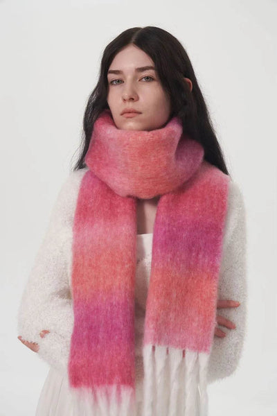 Fringe Gradient Thermal Scarf - Byyde