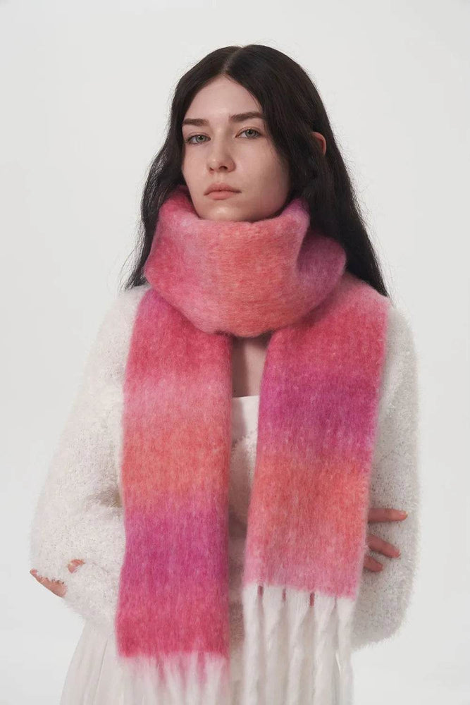 Fringe Gradient Thermal Scarf - Byyde