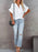 Full Size Oversized Notched Casual Shirt Plus Size - Byyde