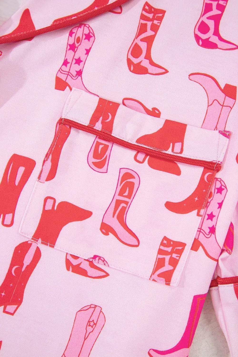 Cowgirl Boots Printed Shirt and Shorts Set - Byyde
