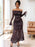 Off-Shoulder Long Sleeve Maxi Dress - Byyde