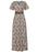 Full Size Printed V-Neck Short Sleeve Maxi Dress Plus Size - Byyde
