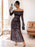 Off-Shoulder Long Sleeve Maxi Dress - Byyde