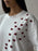 Plus Size Heart Round Neck Short Sleeve T-Shirt - Byyde