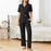 Button Down Long Sleeve Top and Pants Lounge Set - Byyde
