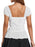 Ruffled Lace Trim Corset Blouse - Byyde