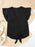 V-Neck Tie-Front Flutter Sleeve Blouse - Byyde