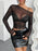 Mesh One Shoulder Long Sleeve Top - Byyde