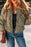 Drawstring Collared Neck Long Sleeve Winter Coat - Byyde