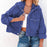 Hooded Dropped Shoulder Denim Jacket - Byyde