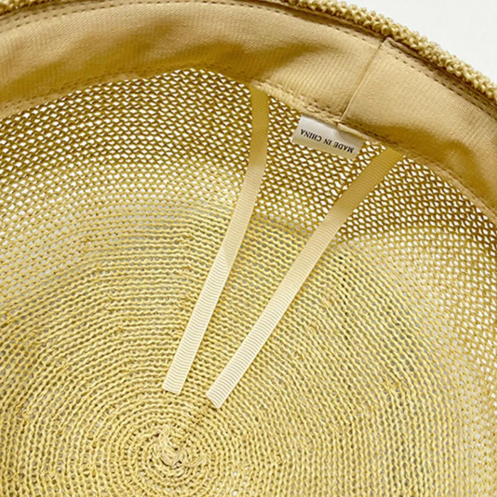 Straw Woven Buckle Hat - Byyde