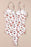 Floral Frilled Trim Spaghetti Straps Bodysuit - Byyde