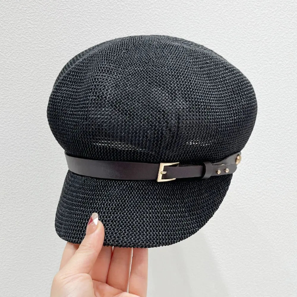 Straw Woven Buckle Hat - Byyde