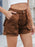 High Waist Utility Pocket Denim Shorts - Byyde