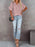 Full Size Oversized Notched Casual Shirt Plus Size - Byyde