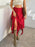 Devine Slit Drawstring Ruffled Skirt - Byyde