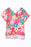 High-Low V-Neck Short Sleeve Blouse - Byyde