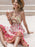 Printed Scoop Neck Cami Dress - Byyde