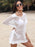 Hollow Out Collared Neck Cover-Up - Byyde
