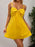 Layered Sweetheart Neck Bow Front Mini Cami Dress - Byyde