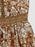 Lace Detail Printed Short Sleeve Midi Dress - Byyde
