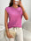 Round Neck Cap Sleeve Knit Top - Byyde