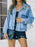 Distressed Fringe Denim Jacket - Byyde
