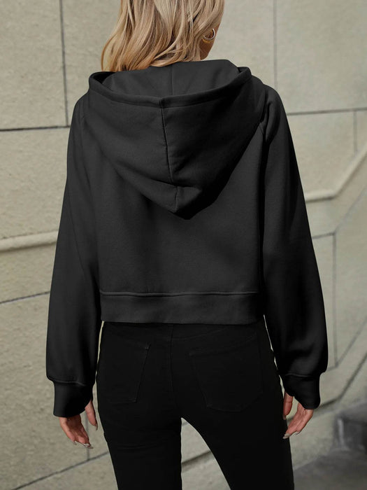 Half-Zip Hoodie with Kangaroo Pocket - Byyde