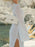 Slit Plunge Flare Sleeve Cover-Up Dress - Byyde