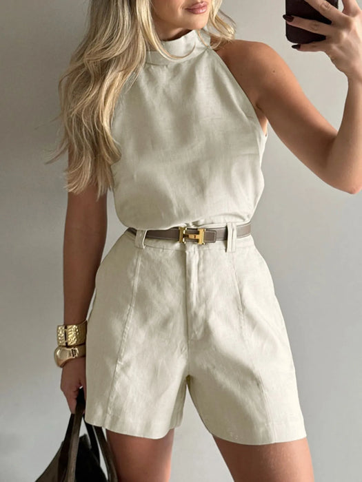 Sleeveless Top and Shorts Set - Byyde