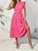 Frill Mock Neck Ruffled Cap Sleeve Midi Dress - Byyde