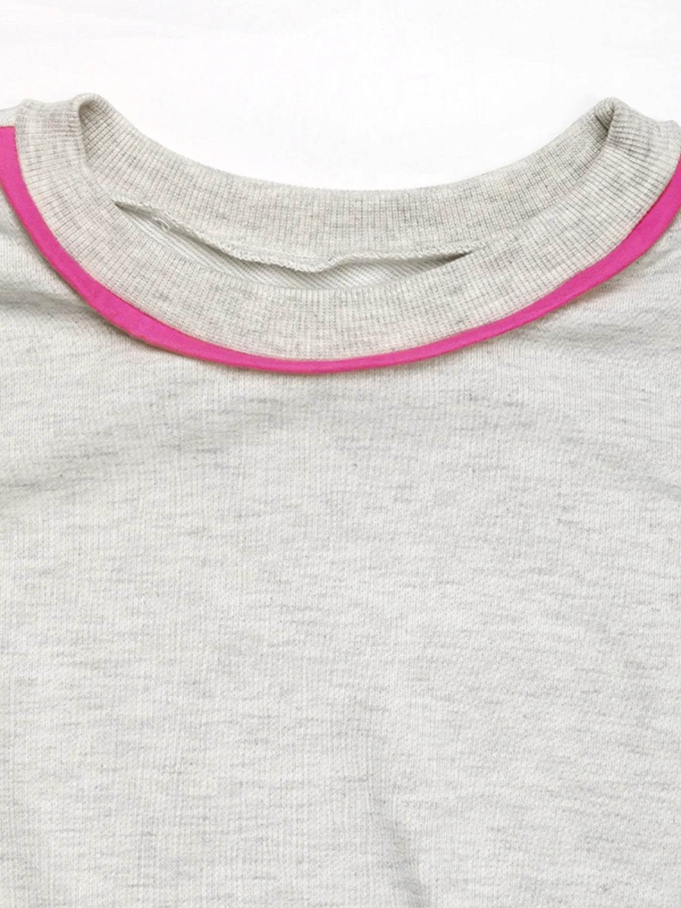 Contrast Trim Oversized Sweatshirt - Byyde