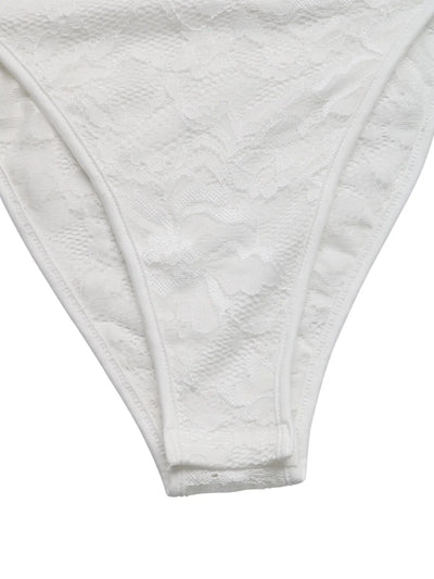Lace Frill Strap Bodysuit - Byyde