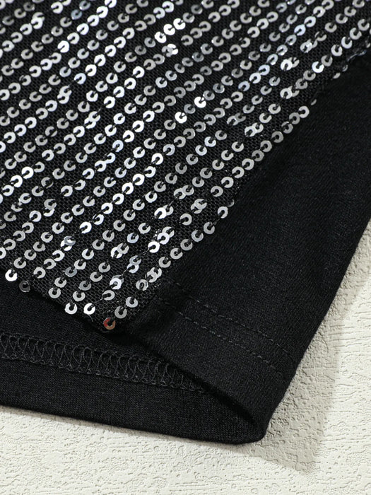 Sequined V-Neck Cami Top - Byyde